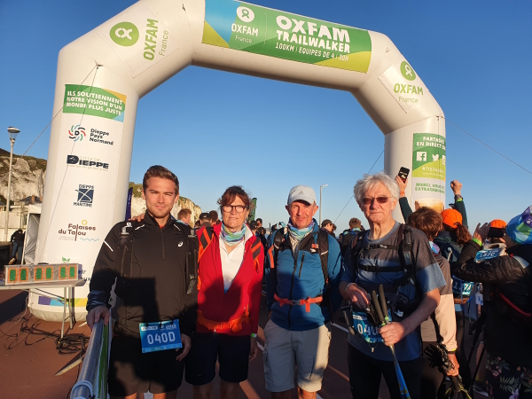Trois randonneurs des GRSG ont participé au 100km de Dieppe organisé par l’Oxfam