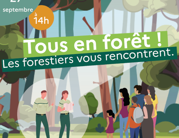Tous en forêt ! Les forestiers rencontrent les franciliens en forêt domaniale de Saint-Germain le 27 septembre 2023.